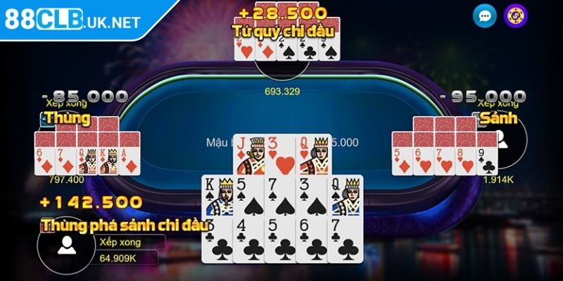 Ưu điểm khi chơi Mậu Binh 88CLB