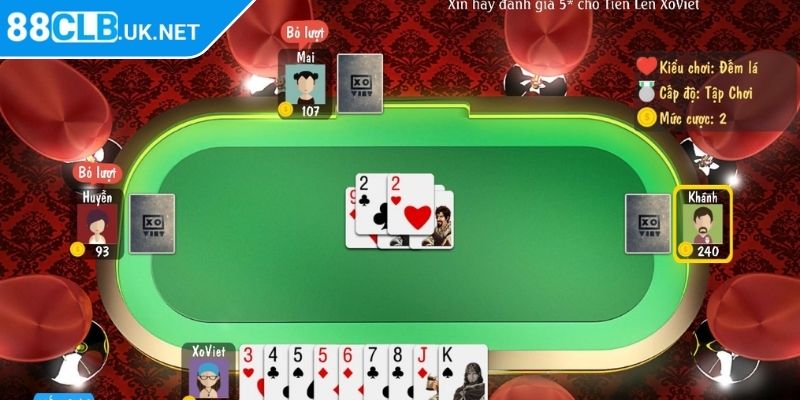 Game bài tiến lên 88CLB sức hút khó cưỡng với cược thủ Việt
